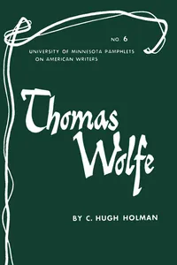 Thomas Wolfe - American Writers 6_cover