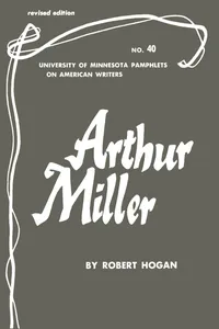 Arthur Miller - American Writers 40_cover