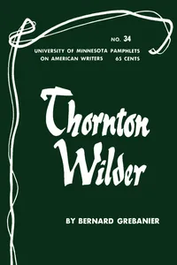 Thornton Wilder - American Writers 34_cover