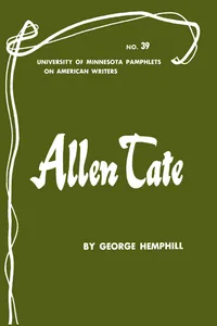 Allen Tate - American Writers 39_cover