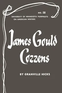James Gould Cozzens - American Writers 58_cover