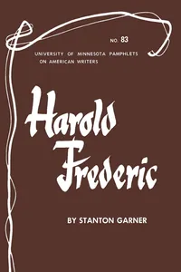 Harold Frederic - American Writers 83_cover