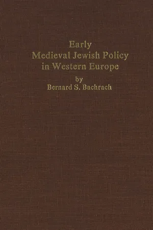 Early Medieval Jewish Policy in Western Europe