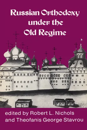 Russian Orthodoxy under the Old Regime