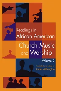 Readings in African American Church Music and Worship Volume 2_cover