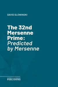 The 32nd Mersenne Prime_cover