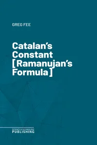 Catalan's Constant [Ramanujan's Formula]_cover