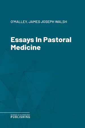 Essays In Pastoral Medicine