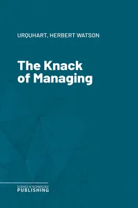 The Knack of Managing_cover