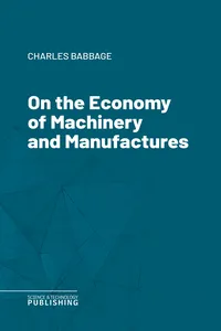 On the Economy of Machinery and Manufactures_cover