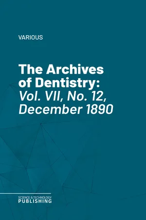 The Archives of Dentistry