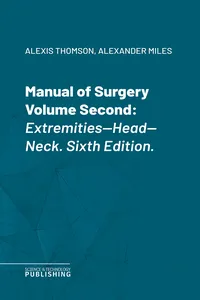 Manual of Surgery Volume Second
