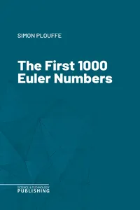 The First 1000 Euler Numbers_cover