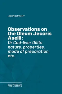 Observations on the Oleum Jecoris Aselli_cover