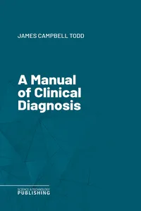 A Manual of Clinical Diagnosis_cover