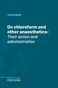 On chloroform and other anaesthetics_cover