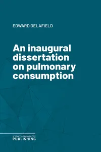 An inaugural dissertation on pulmonary consumption_cover