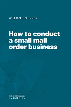 How to conduct a small mail order business