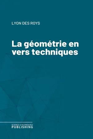 La géométrie en vers techniques
