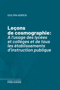 Leçons de cosmographie_cover
