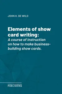 Elements of show card writing_cover