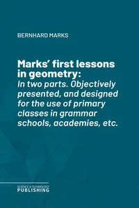 Marks' first lessons in geometry_cover