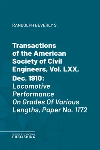 Transactions of the American Society of Civil Engineers, Vol. LXX, Dec. 1910_cover