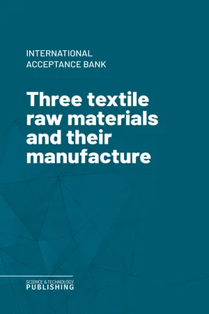 Three textile raw materials and their manufacture