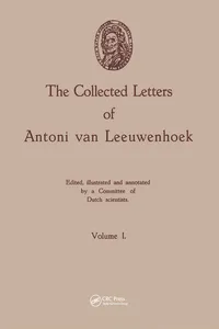 The Collected Letters of Antoni van Leeuwenhoek, Volume 1_cover
