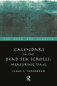 Calendars in the Dead Sea Scrolls_cover
