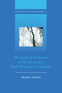Mechanical Behaviour of Rocks Under High Pressure Conditions_cover