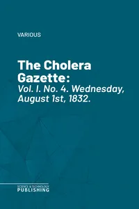 The Cholera Gazette_cover