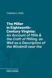 The Miller in Eighteenth-Century Virginia_cover