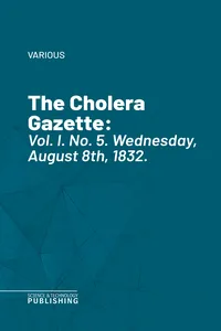 The Cholera Gazette_cover