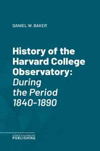 History of the Harvard College Observatory_cover