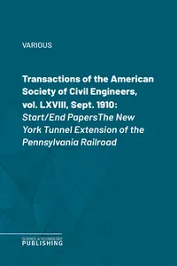 Transactions of the American Society of Civil Engineers, vol. LXVIII, Sept. 1910_cover
