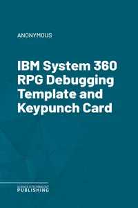 IBM System 360 RPG Debugging Template and Keypunch Card_cover