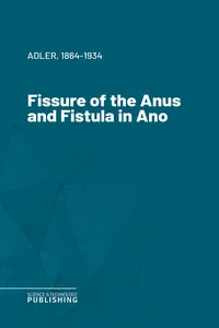 Fissure of the Anus and Fistula in Ano_cover