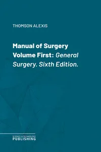 Manual of Surgery Volume First_cover