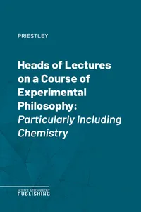 Heads of Lectures on a Course of Experimental Philosophy_cover