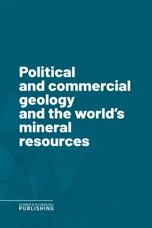Political and commercial geology and the world's mineral resources