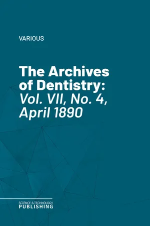The Archives of Dentistry