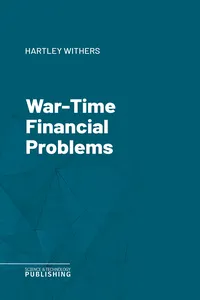 War-Time Financial Problems_cover