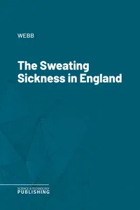 The Sweating Sickness in England_cover