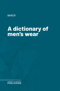A dictionary of men's wear_cover