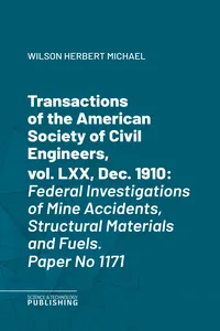 Transactions of the American Society of Civil Engineers, vol. LXX, Dec. 1910_cover