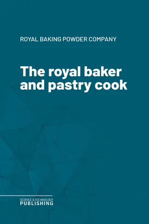 The royal baker and pastry cook