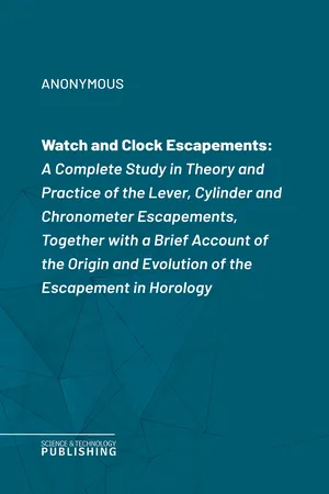 Watch and Clock Escapements