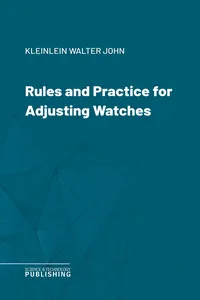 Rules and Practice for Adjusting Watches_cover