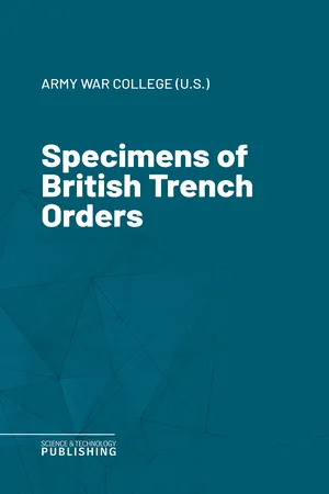 Specimens of British Trench Orders